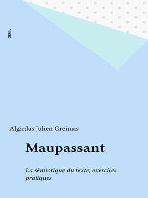 cover image of Maupassant